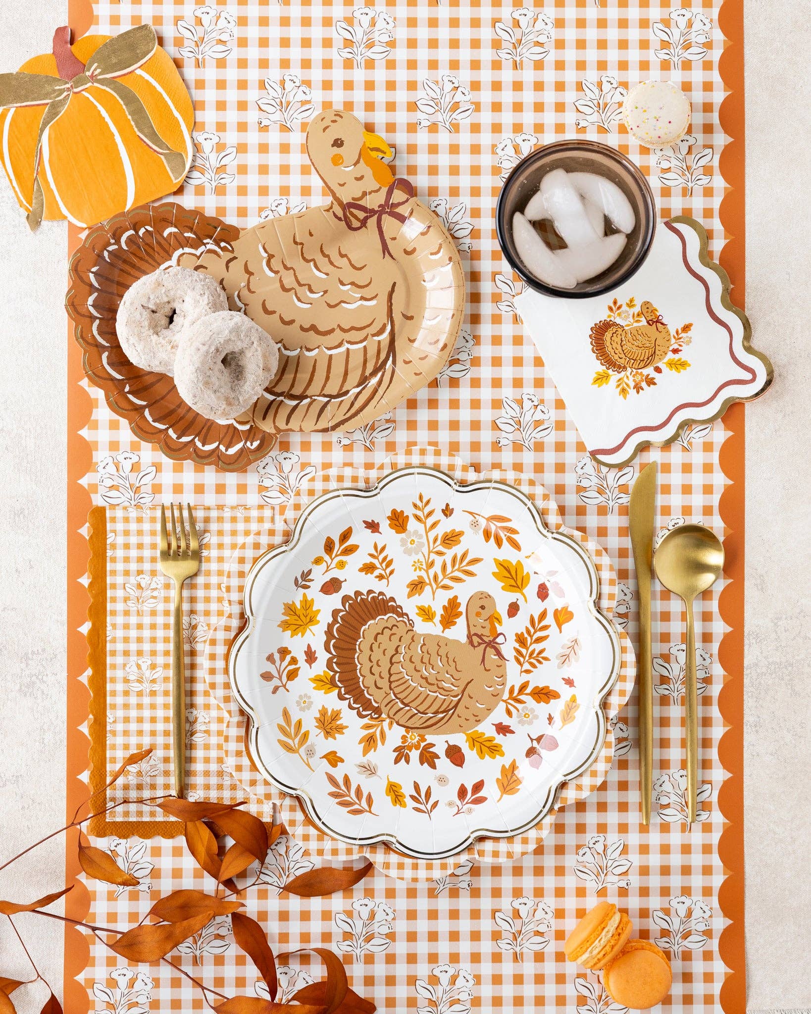Harvest Turkey Cocktail Paper Napkins