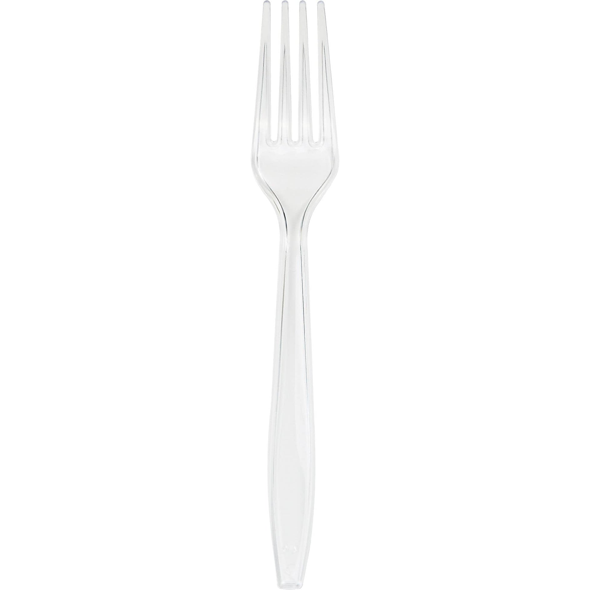 Solid Color Plastic Forks