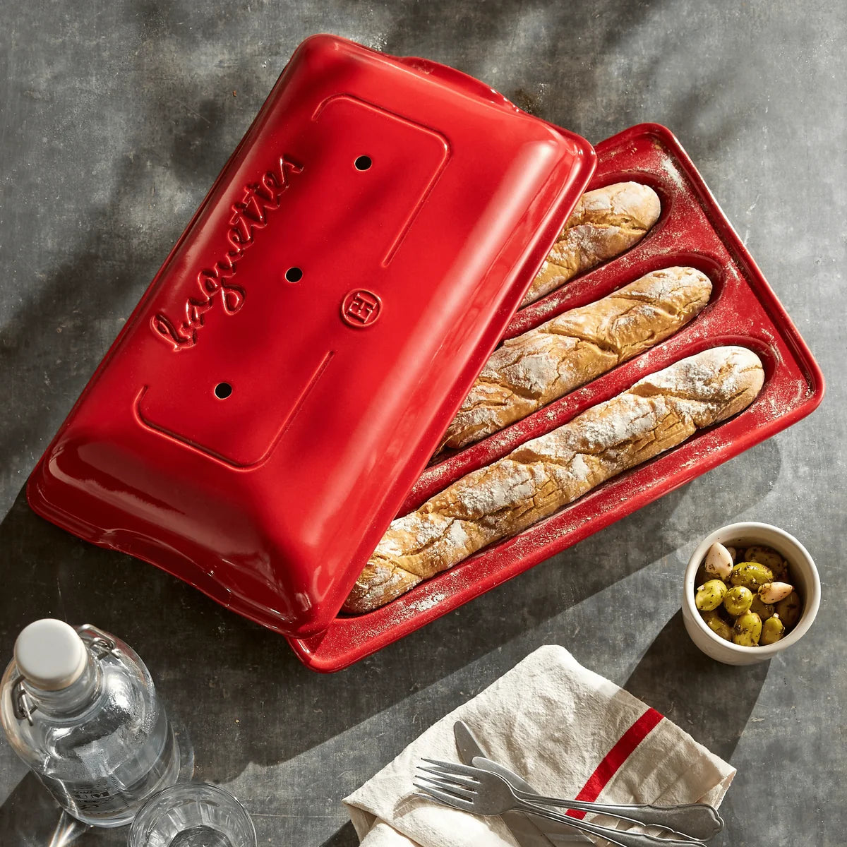 Emile Henry Ceramic Baguette Baker