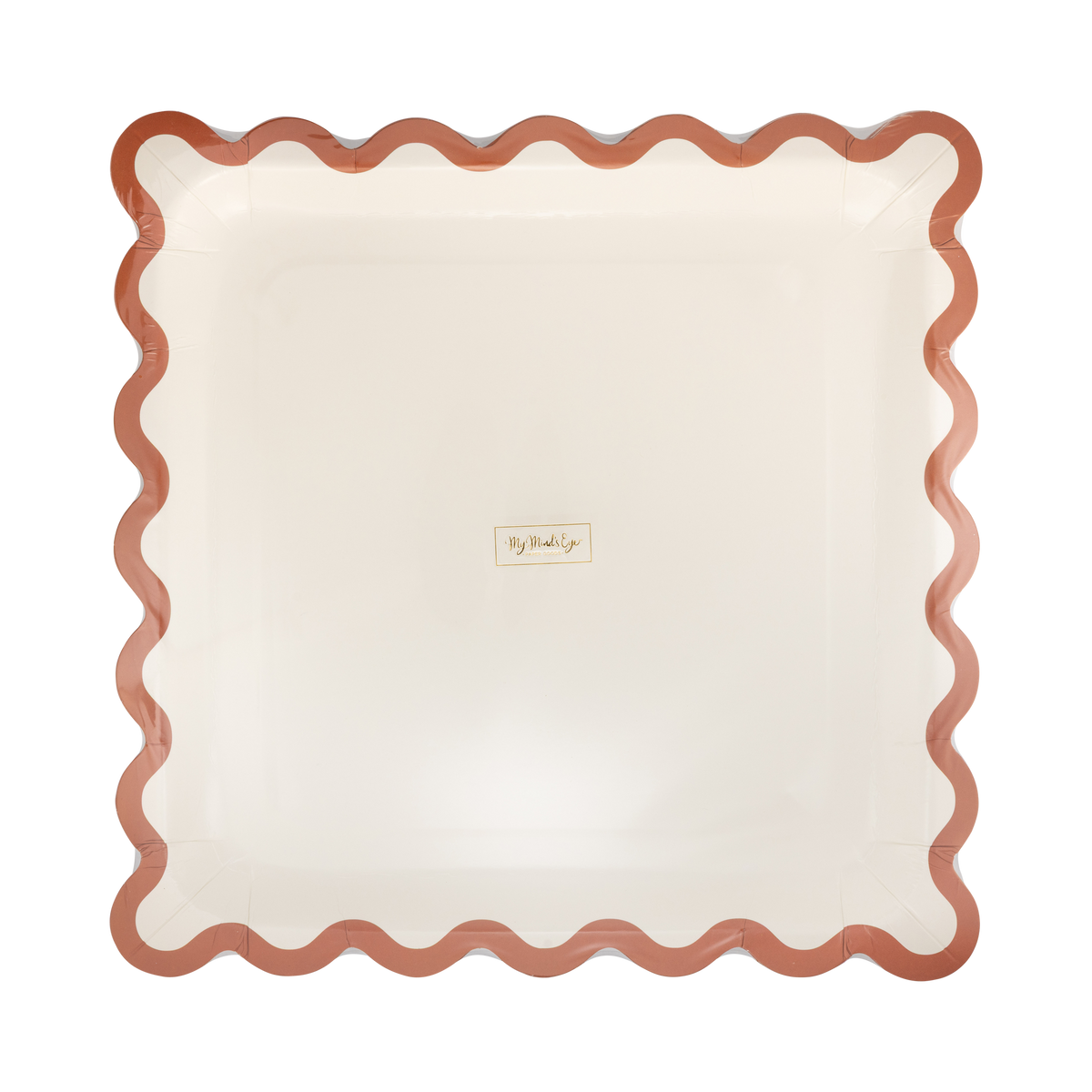 Rust Ric Rac Paper Plates