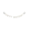 Decorative banner with 'Happy Birthday' text on a white background