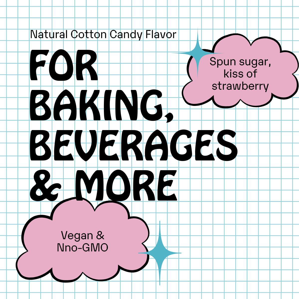 Non-GMO Flavorings: Cotton Candy Clouds