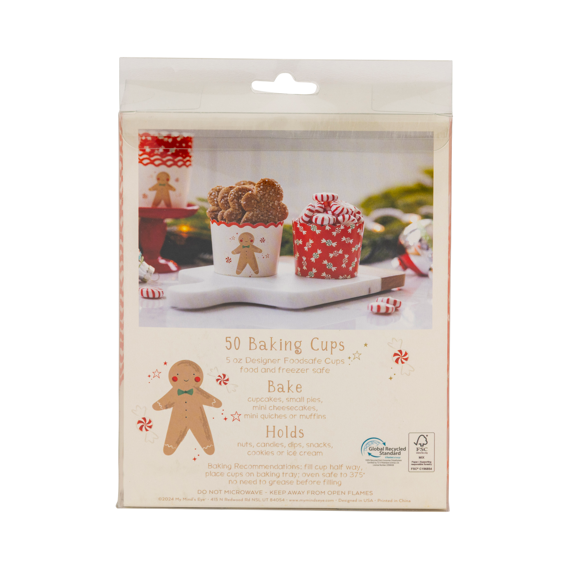 Gingerbread Candy Swirls 5 oz Baking Cups
