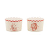 JUMBO Traditional Santa Deer 8 oz Baking Cups