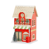Red Post Office Light Up Christmas Village House