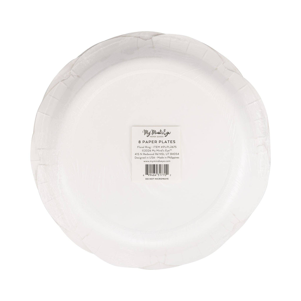 Floral Ring 9" Paper Plate (8ct)