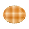 Foil Brown Gingham 17" Paper Platter (6ct)