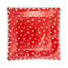 Large Red Star Plate