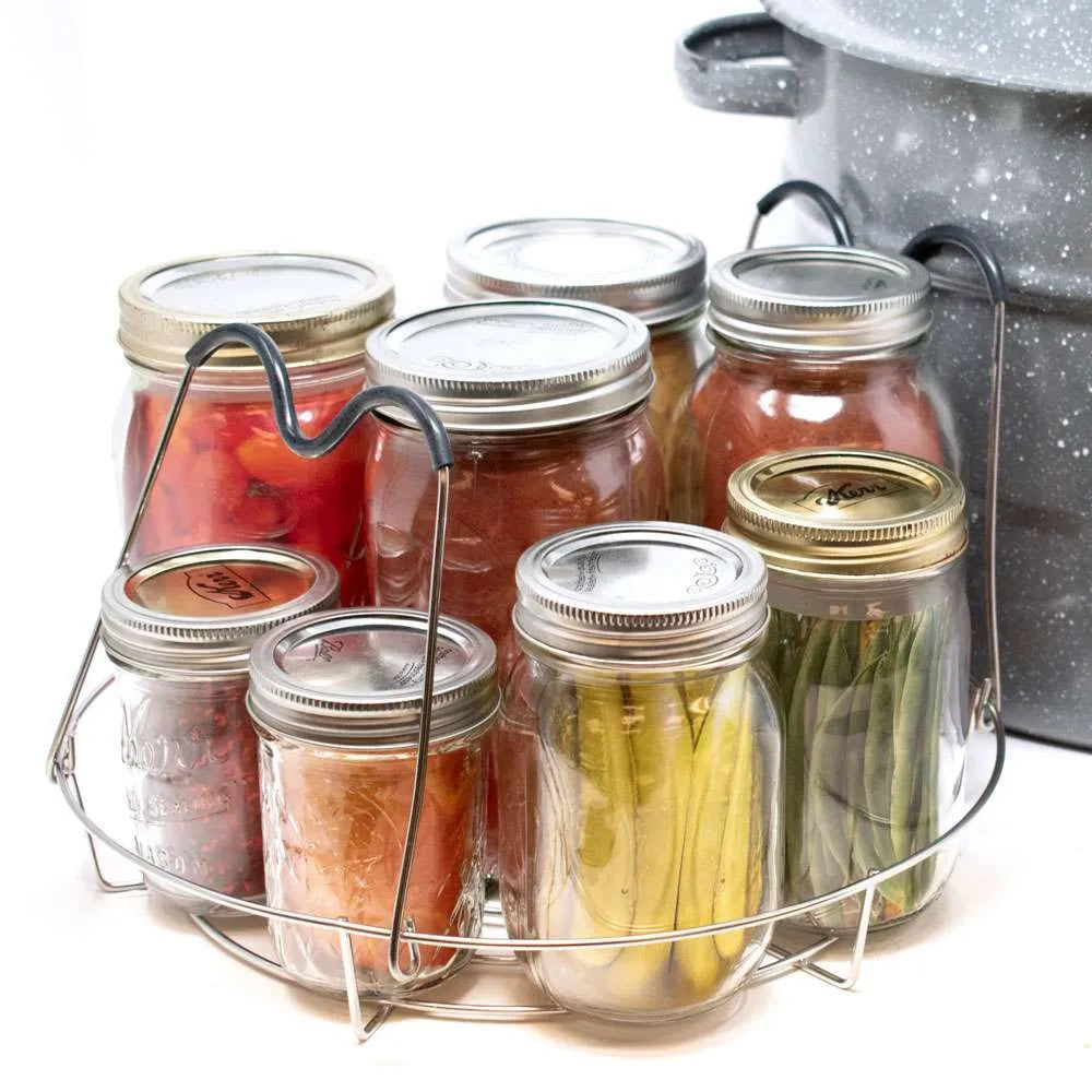 Deluxe Stainless Steel/Silicone Canning Rack