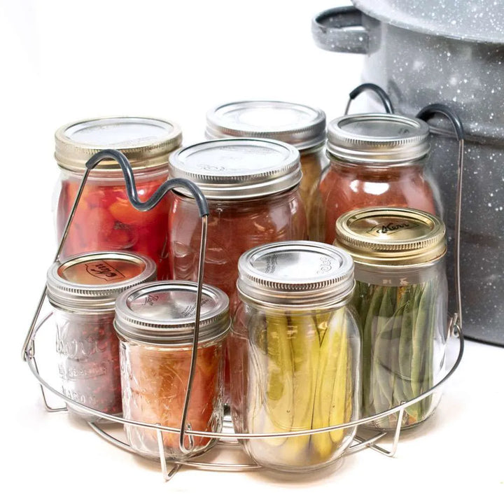 Deluxe Stainless Steel/Silicone Canning Rack