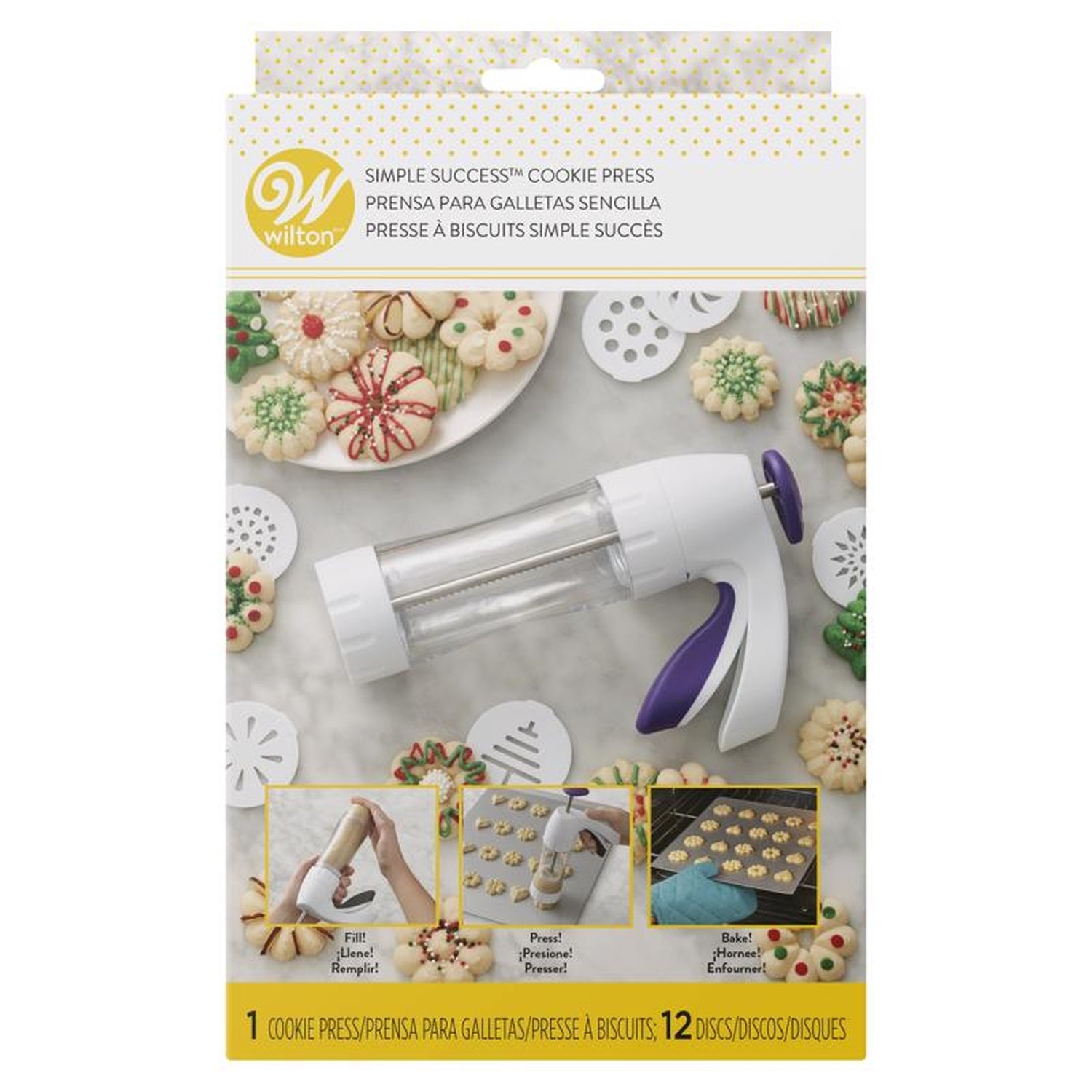 Wilton 2104-2627 Simple Cookie Press