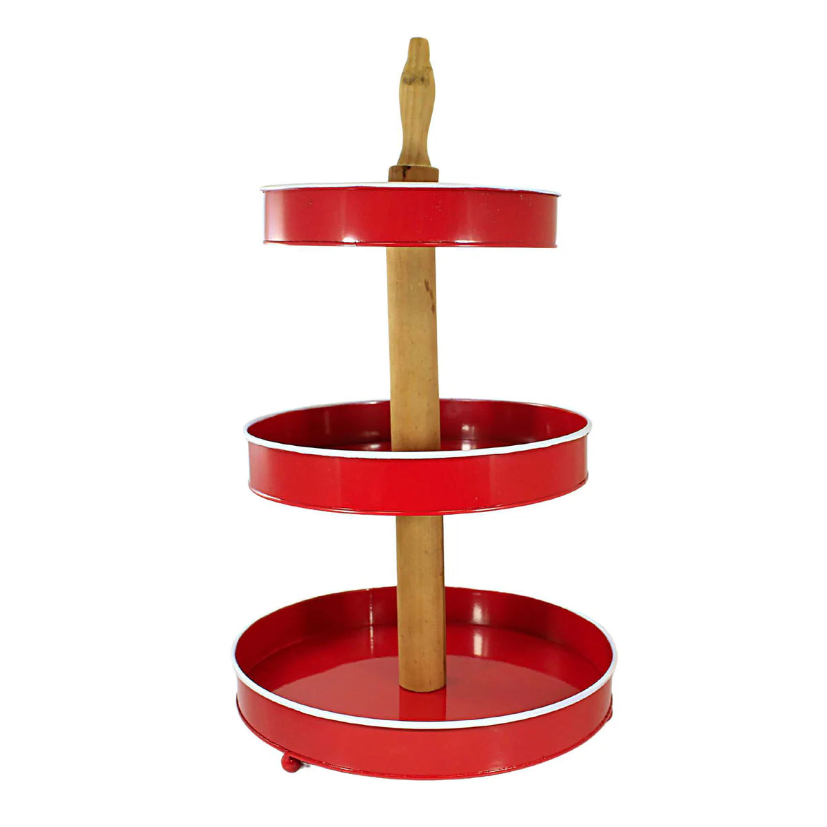 Tier Pedestal Stand Red/White (dis)