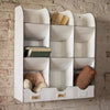 White Enamelware Nine Slot (dis)