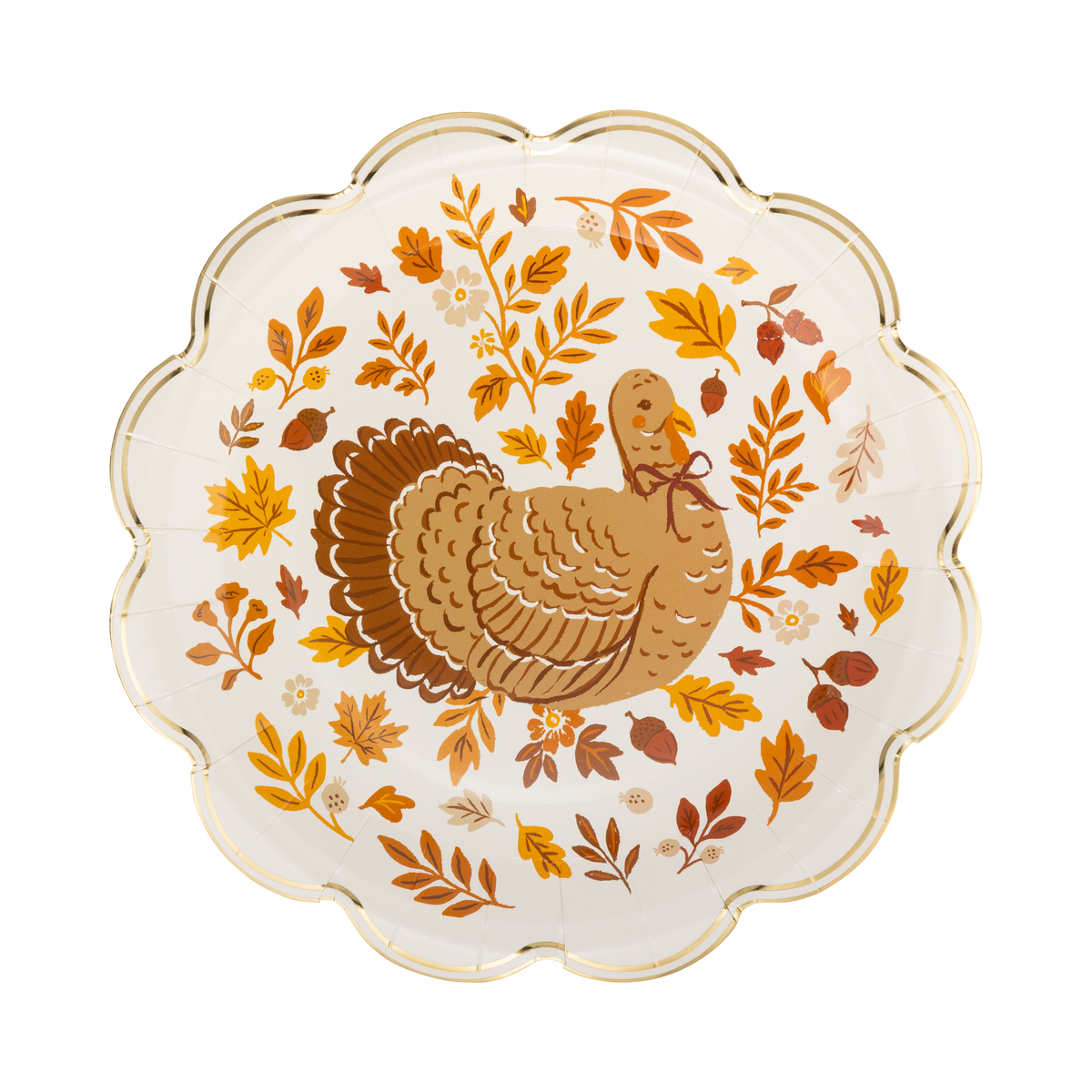 Turkey Foliage Paper Plates