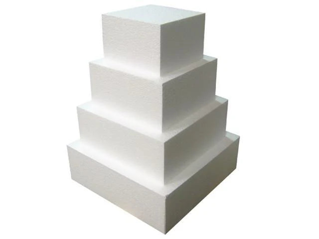 Square Styrofoam Cake Dummies