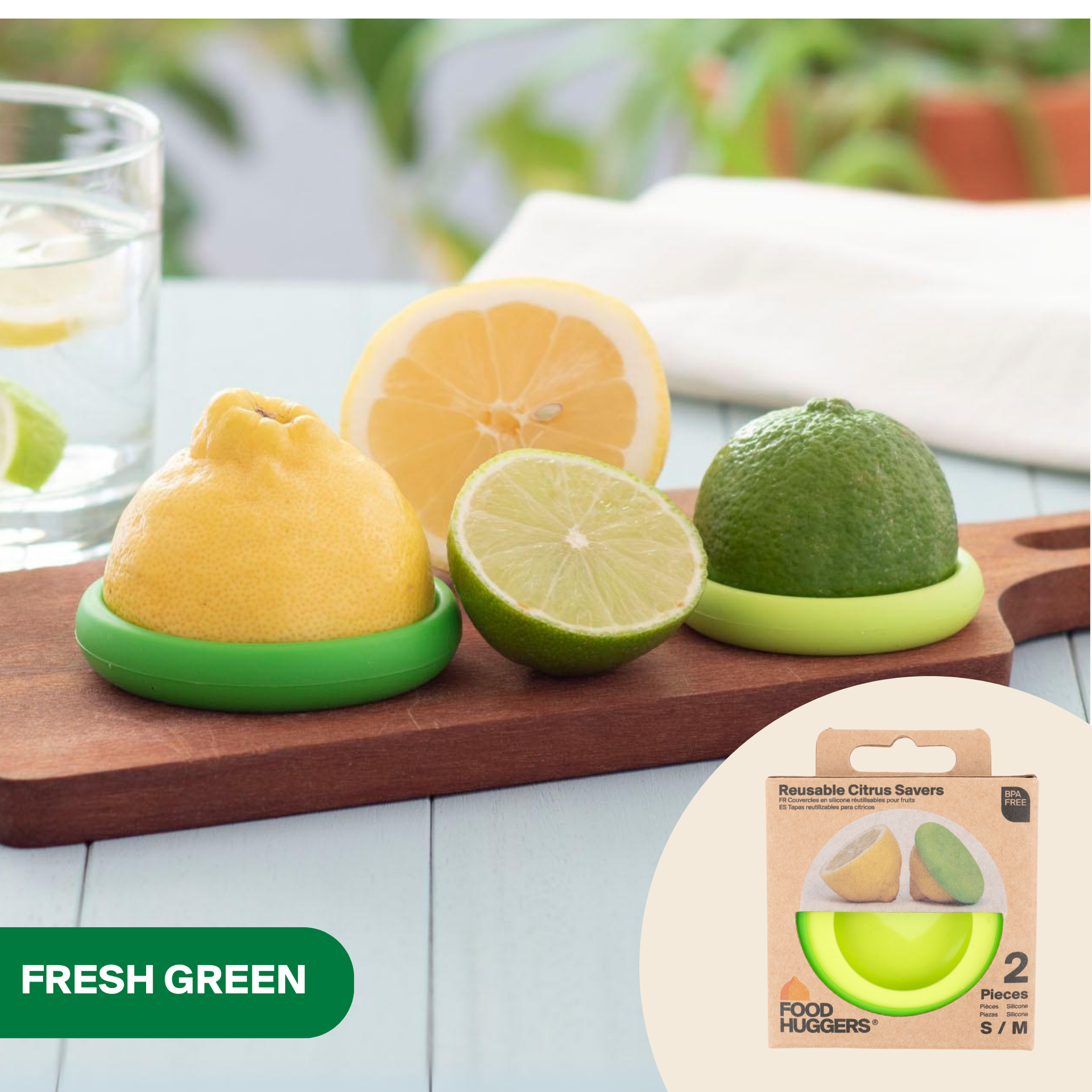 Reusable Silicone Citrus Savers (Set of 2)