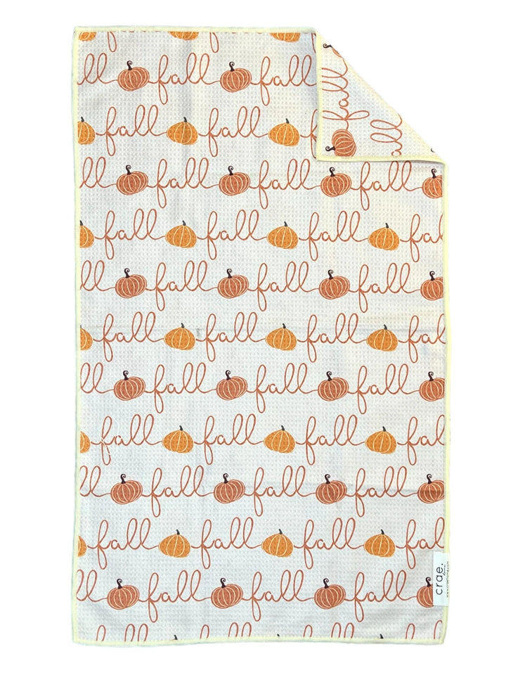 Happy Fall Ya'll Double Sided Hand Towel