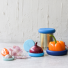 Reusable Silicone Food Savers – Ice Blue (Set of 5)
