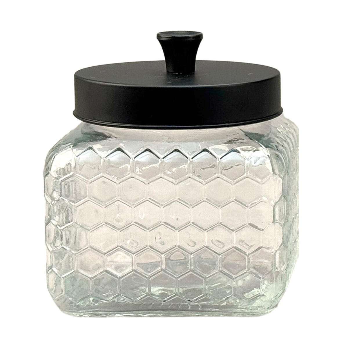 Honeycomb Square Storage Jar