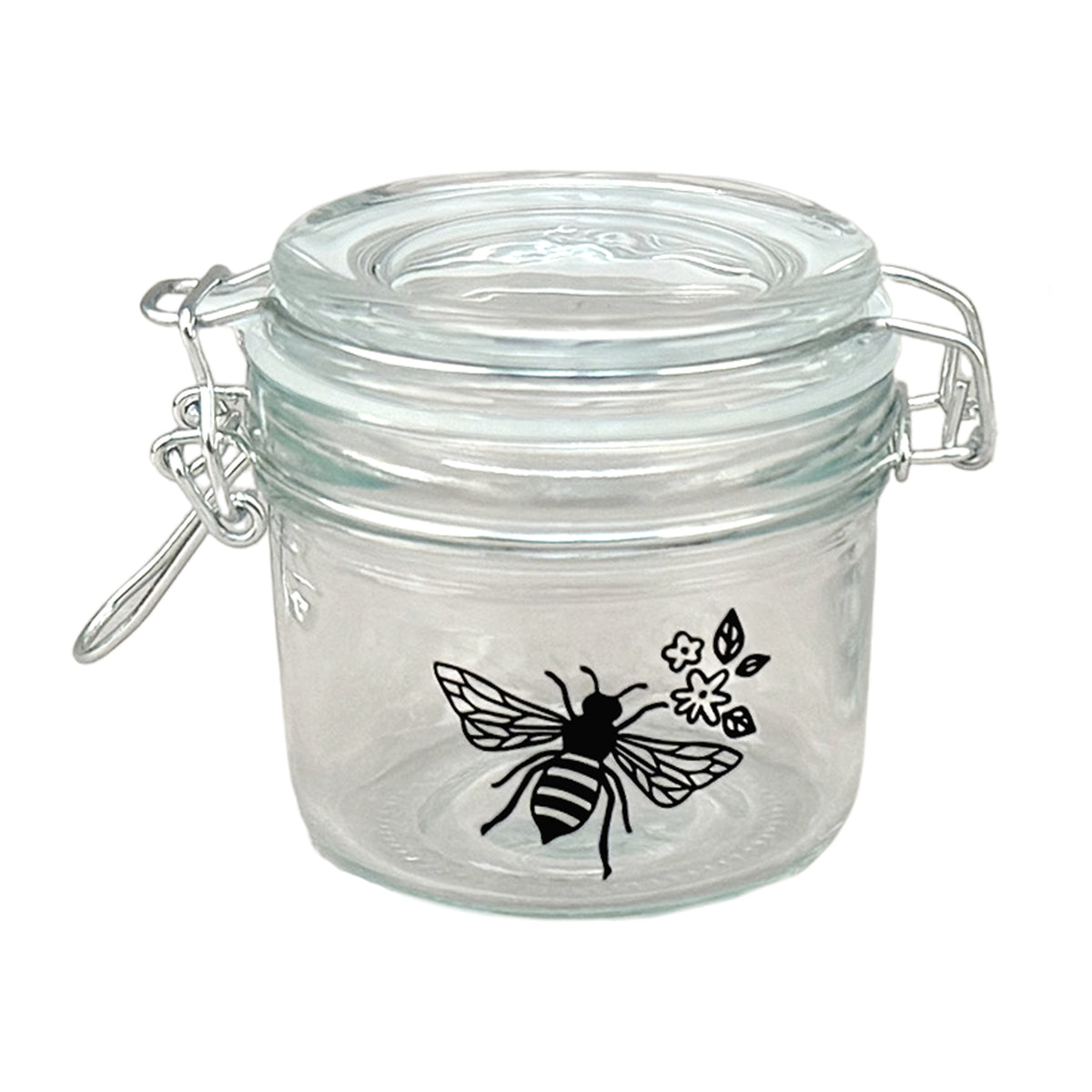 Honeycomb Bee Clip Top Jar - 6 oz