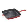 Staub Cast Iron Square Grill Pan 12" - Cherry