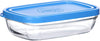 Bowl W/Blue Lid Rect