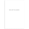 Minimalist design with text 'that can't be accurate.' on a white background