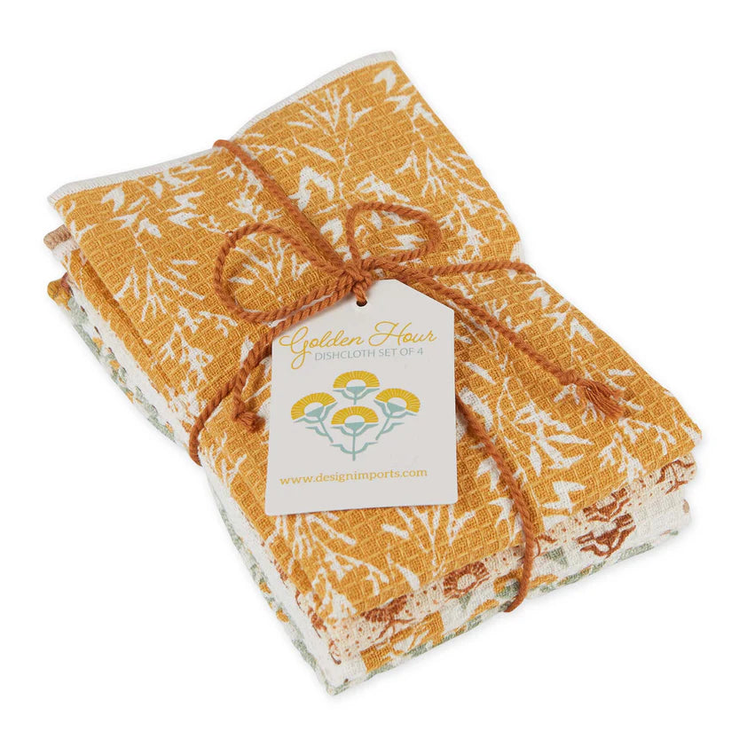 Cozy Days Waffle Dishcloth Set of 4