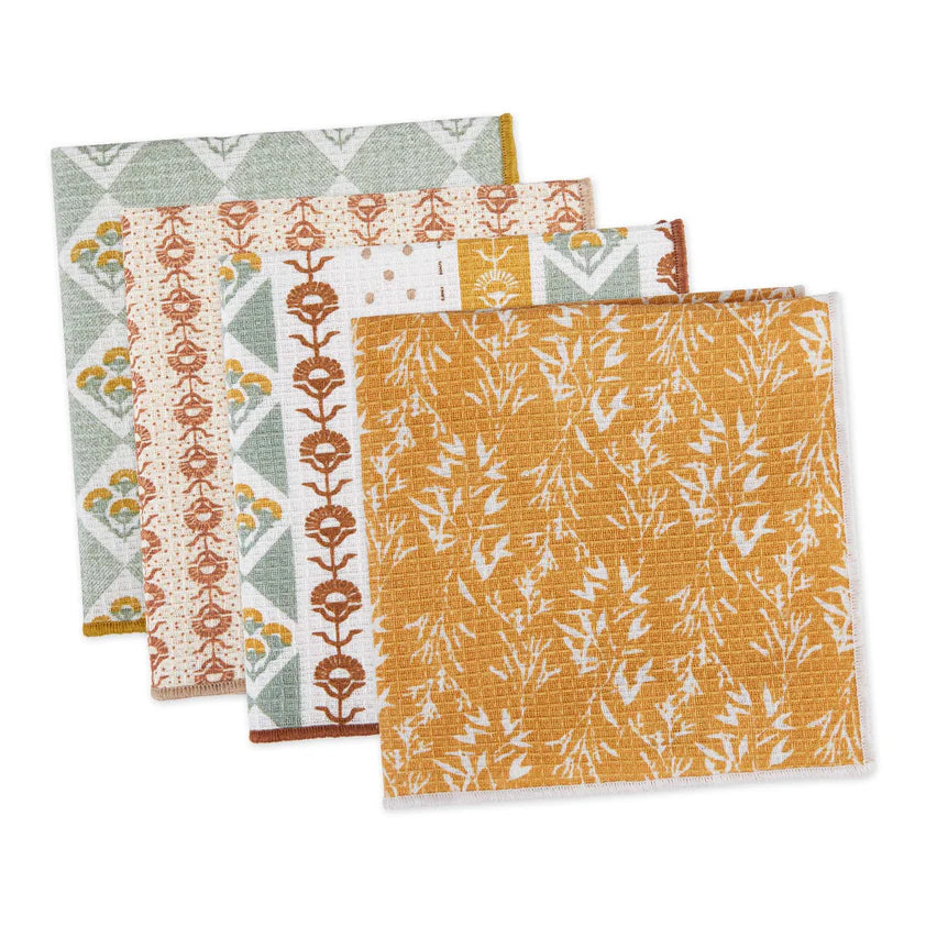 Cozy Days Waffle Dishcloth Set of 4