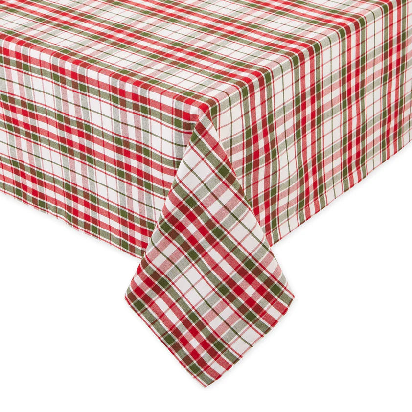 Holly Jolly Plaid Tablecloth 52"x 52"