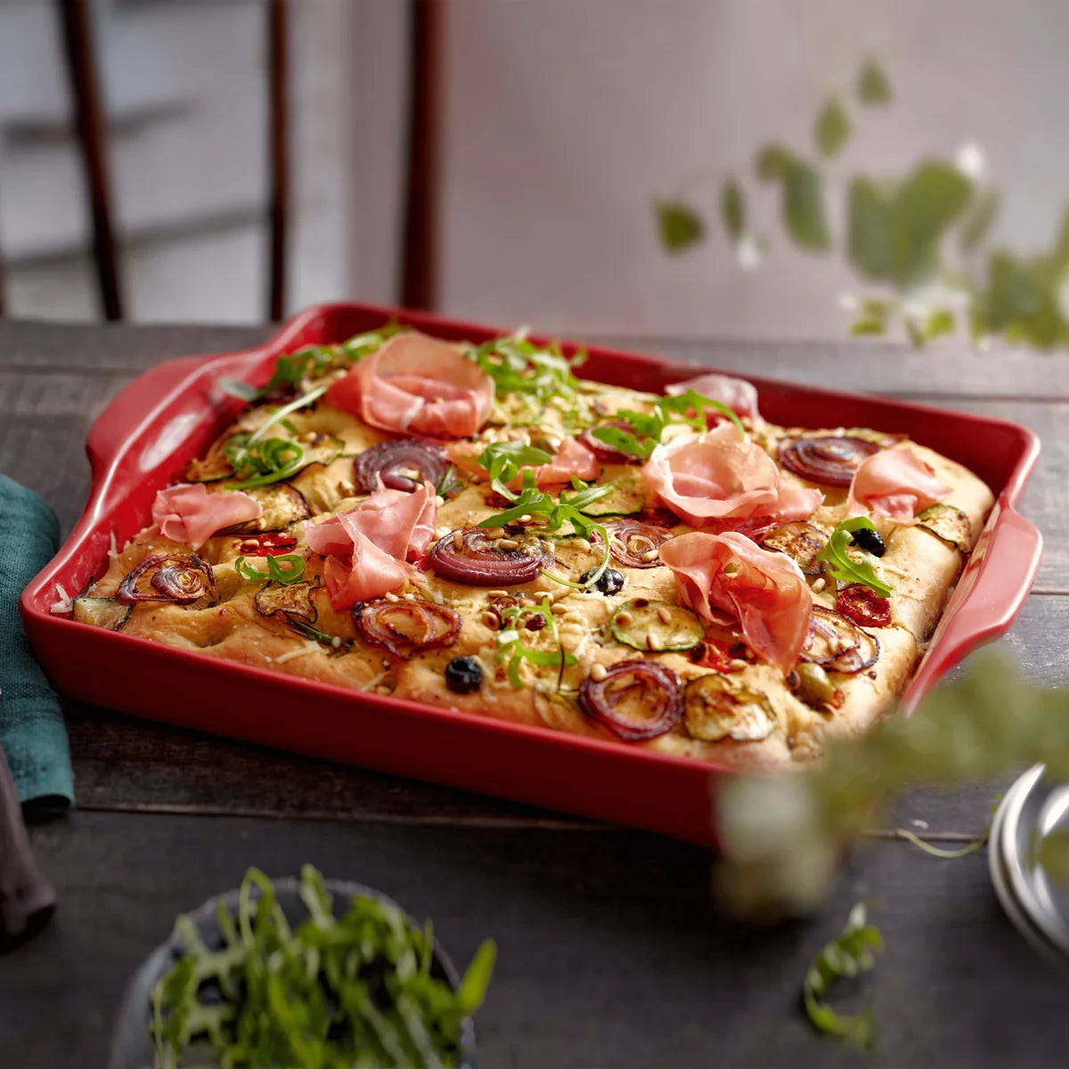 Emile Henry Detroit Pizza/Focaccia Bread Baker