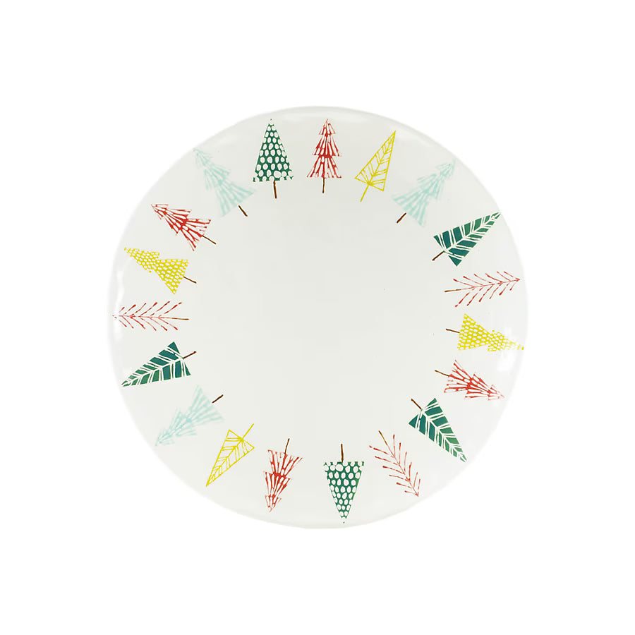 Platter W/Tree Pattern 11"