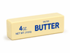 Butter squishy toy with '4 oz. Salted Butter' text on a white background