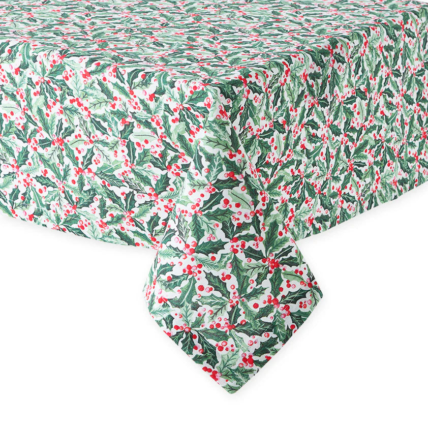 Holly Jolly Printed Tablecloth 60" x 84"