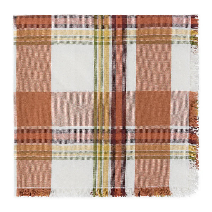Autumn Leaves Plaid Napkin