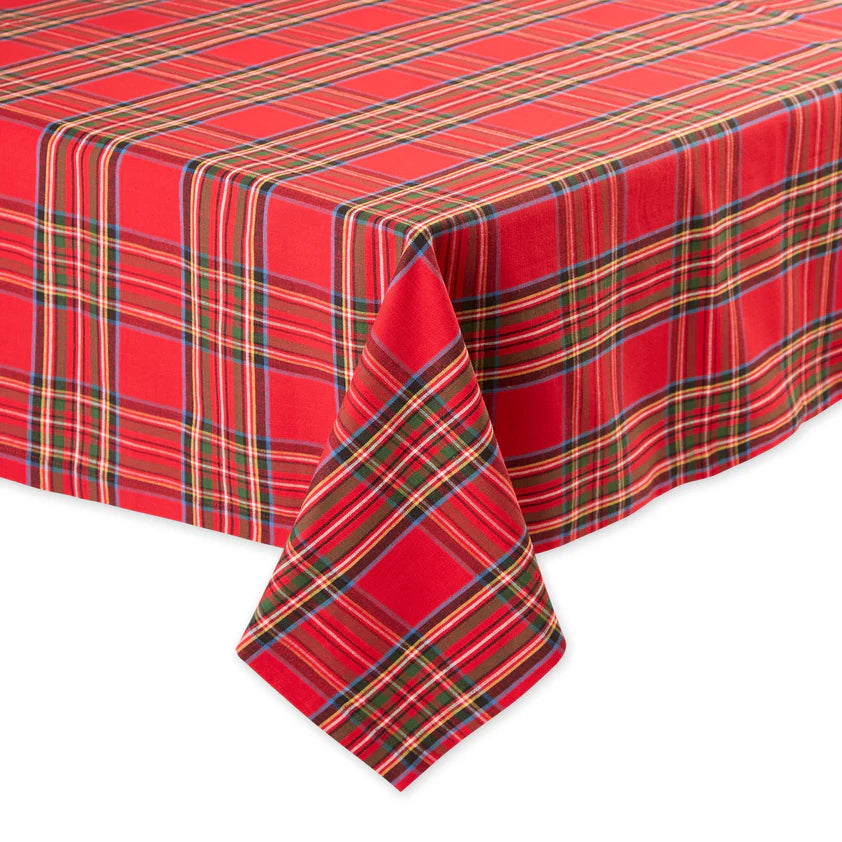 Tis the Season Plaid Tablecloth 52" x 52"