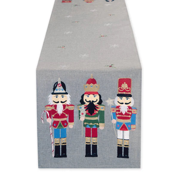 Nutcrackers Embroidered Table Runner