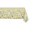 Tablecloth with lemon pattern on a white background