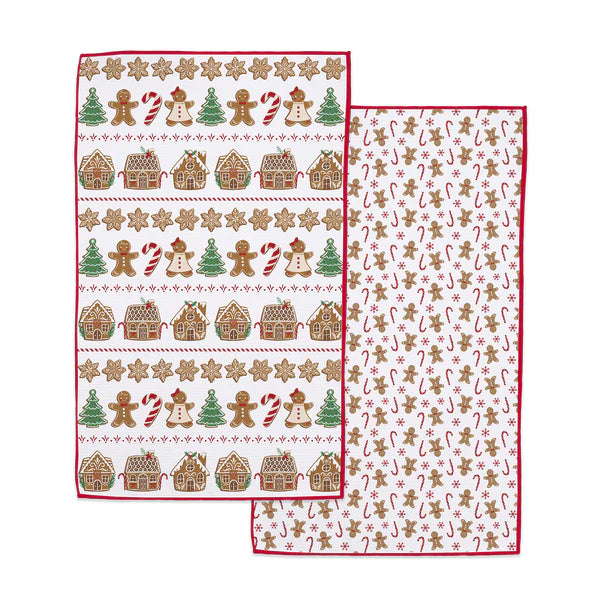 Gingerbread Printed Microfiber Dishtowel