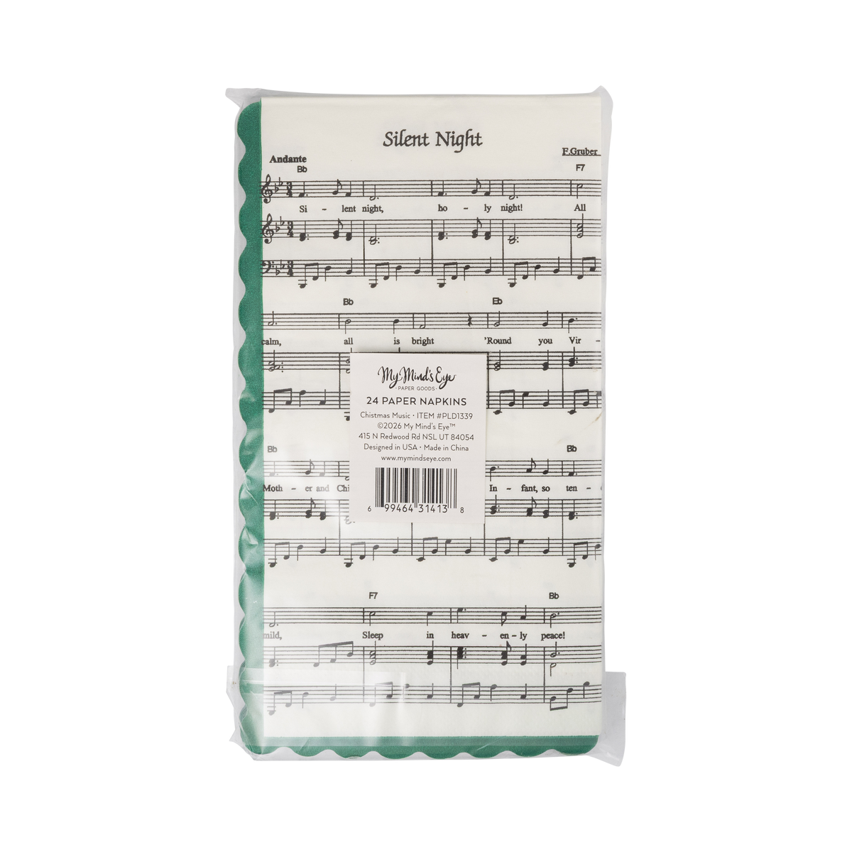 Christmas Sheet Music Paper Dinner Napkins