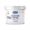 Container of Satin Ice glucose syrup on a white background