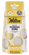 Wilton white decorating icing package on a white background