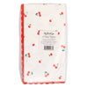 Pack of paper napkins with cherry design on a white background