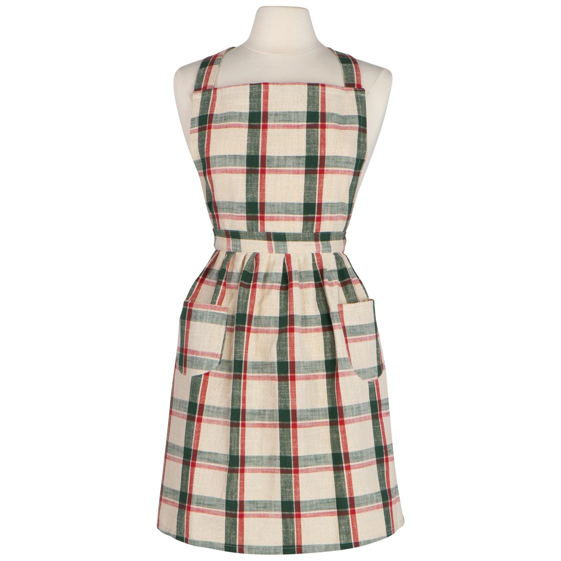 Classic Noel Plaid Apron