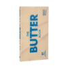 Beige book titled 'The Butter Book' with blue text on a white background