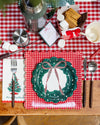 Wreath Shaped Christmas Paper Salad Plates