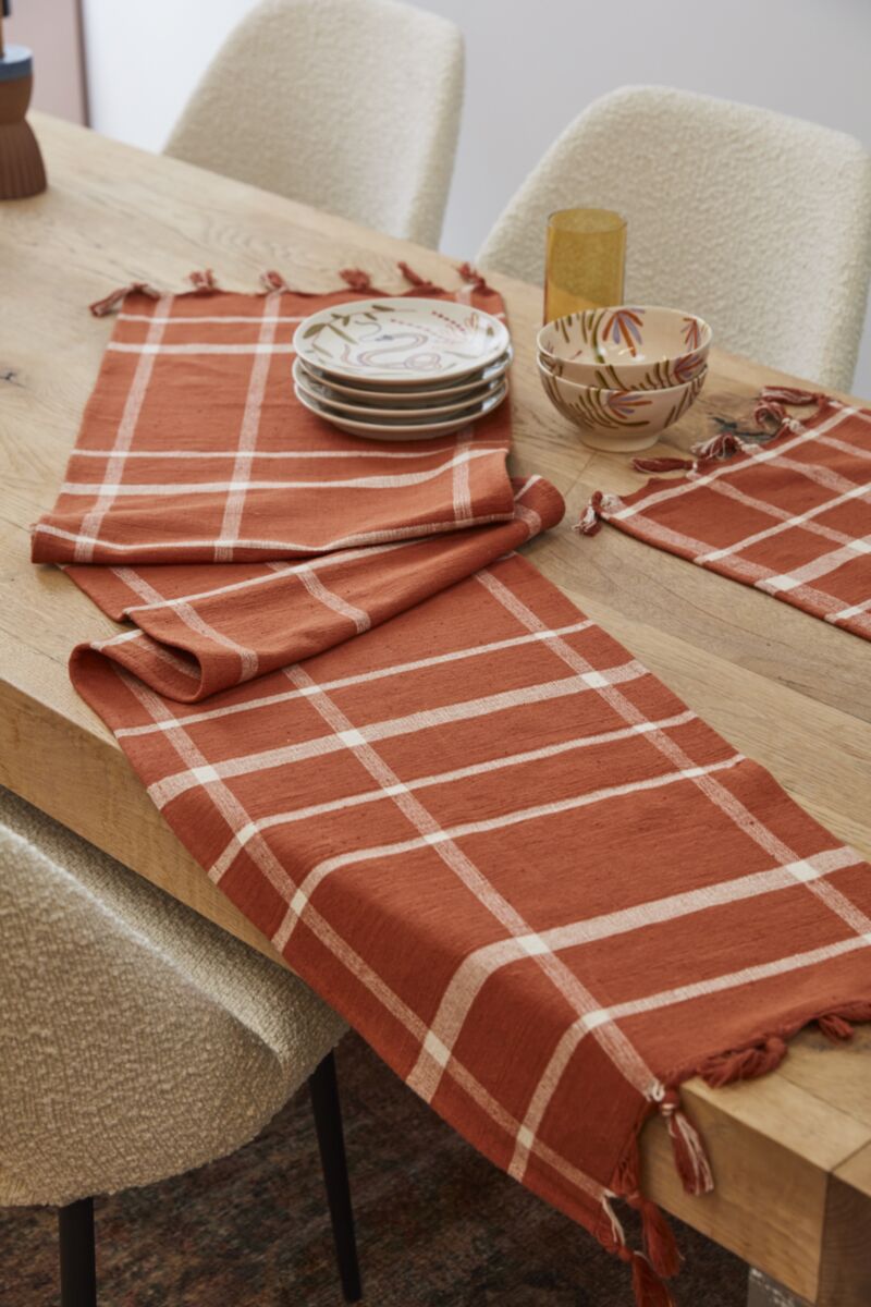 Camino Terracotta Table Runner