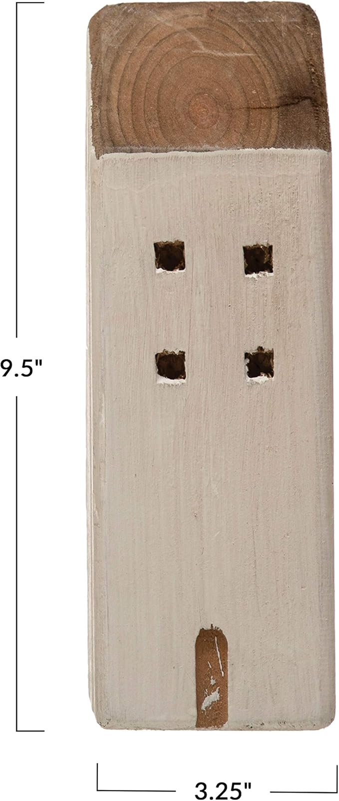 Wood House WHite 9-1/2" (dis)