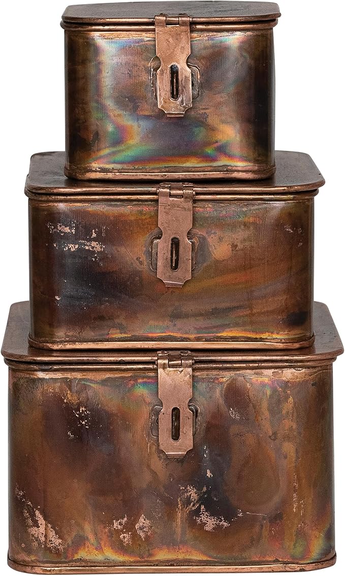 Metal Box Set Copper