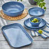 Brooklyn Melamine Dinnerware - Blue Denim